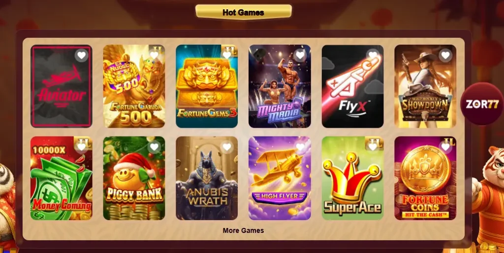 Zor77 Game features and online games